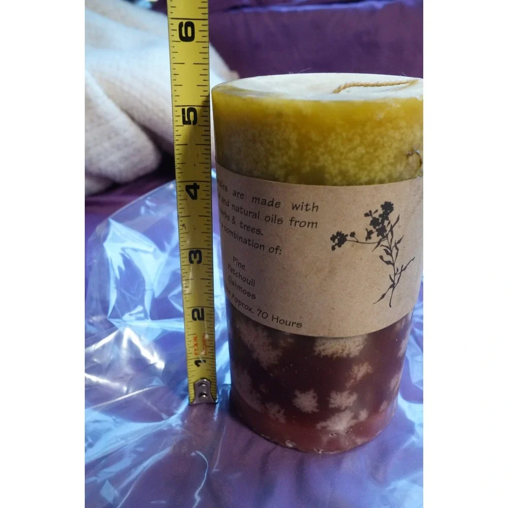 Soy Aromatherapy Vegan Wax 70Hr Pine Patchouli Oakmoss 
